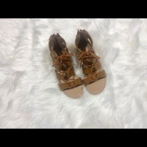 Old Navy Brown Lace-Up Gladiator Sandals